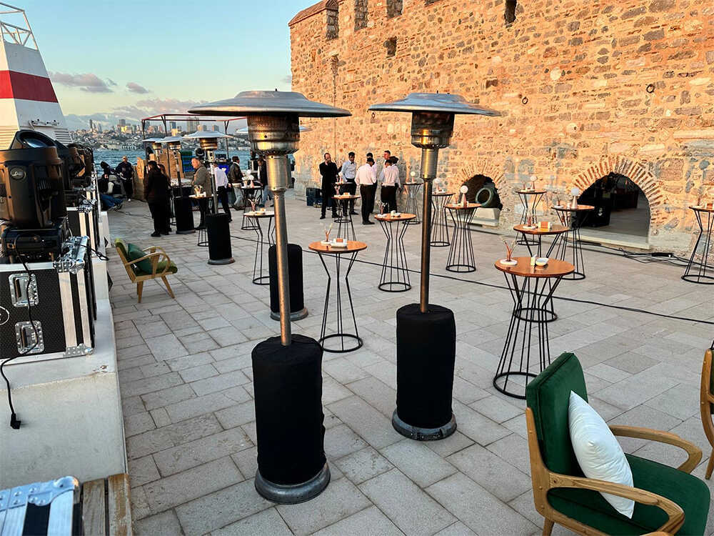 Küçükçekmece Palmiye Mantar Piramit Tüplü UFO Varil Elektrikli Isıtıcı Kiralama